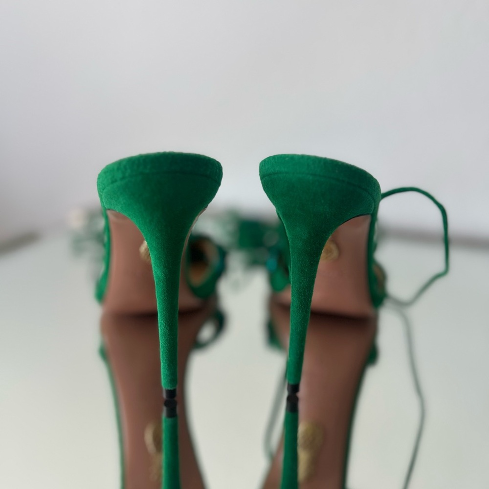 Like new Aquazzura 105mm Galactic Flower Sandals 37 $1,395 - Picture 9 of 13